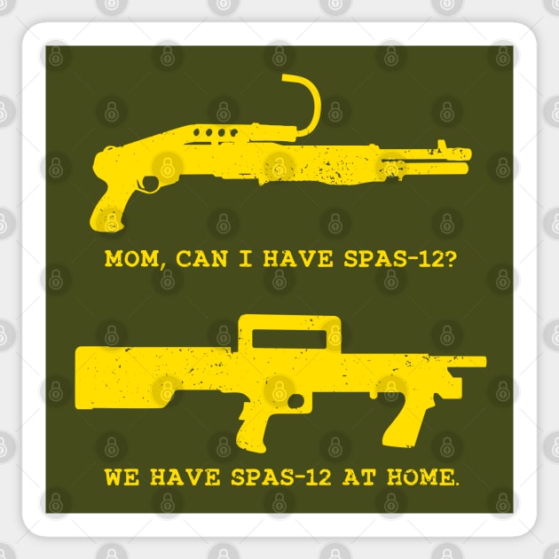 SPAS12 at Home - yellow Sticker by CCDesign